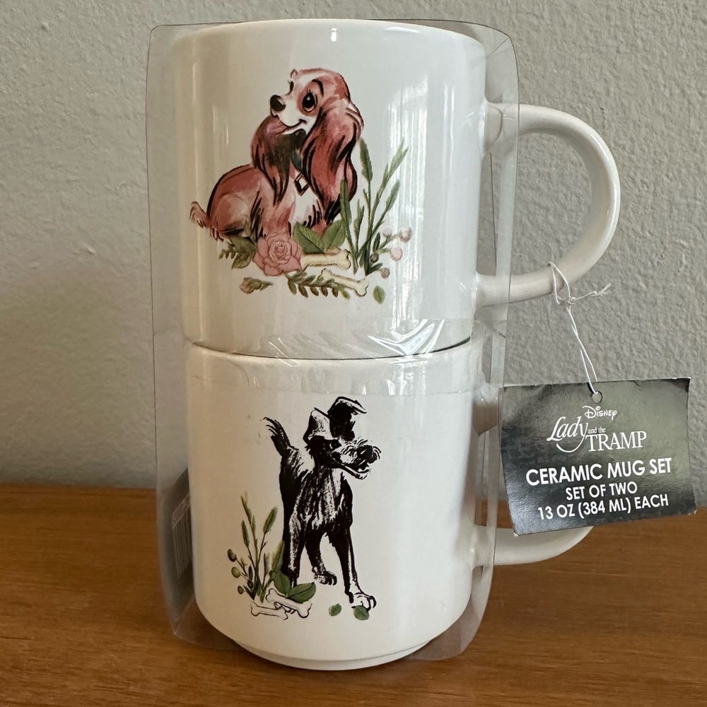 Disney - Lady & the Tramp Mug set - 2 - 13oz mugs
